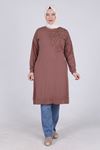 Taş İşlemeli Tunik-LYN02491 Soğan