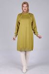 Behrem Çıtçıt Detaylı Tunik- LYN02835 Olive