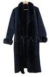 Önü Kürklü Angora Ceket- LYN03157 Siyah