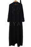 Orhan Store Taş Detaylı Abaya İkili Takım-LYN02432 Siyah