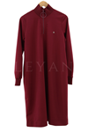 Armine Trend Ribanalı Tunik- LYN01089  Bordo