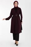 Armine Trend Fitilli Ceket Takım- LYN01533  Bordo