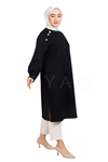 Düğme Detaylı Tunik/ LYN03273 Siyah